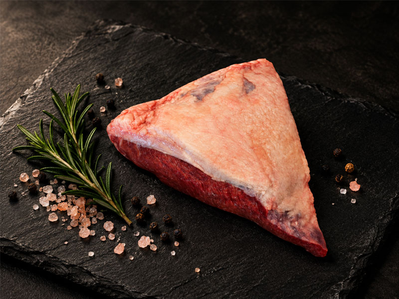 Black Angus Picanha mit Fettdeckel für Grill und Churrasco